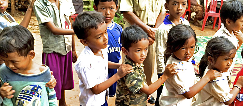 Public screening of students' documentaries in Pokfulam village in May 2014.